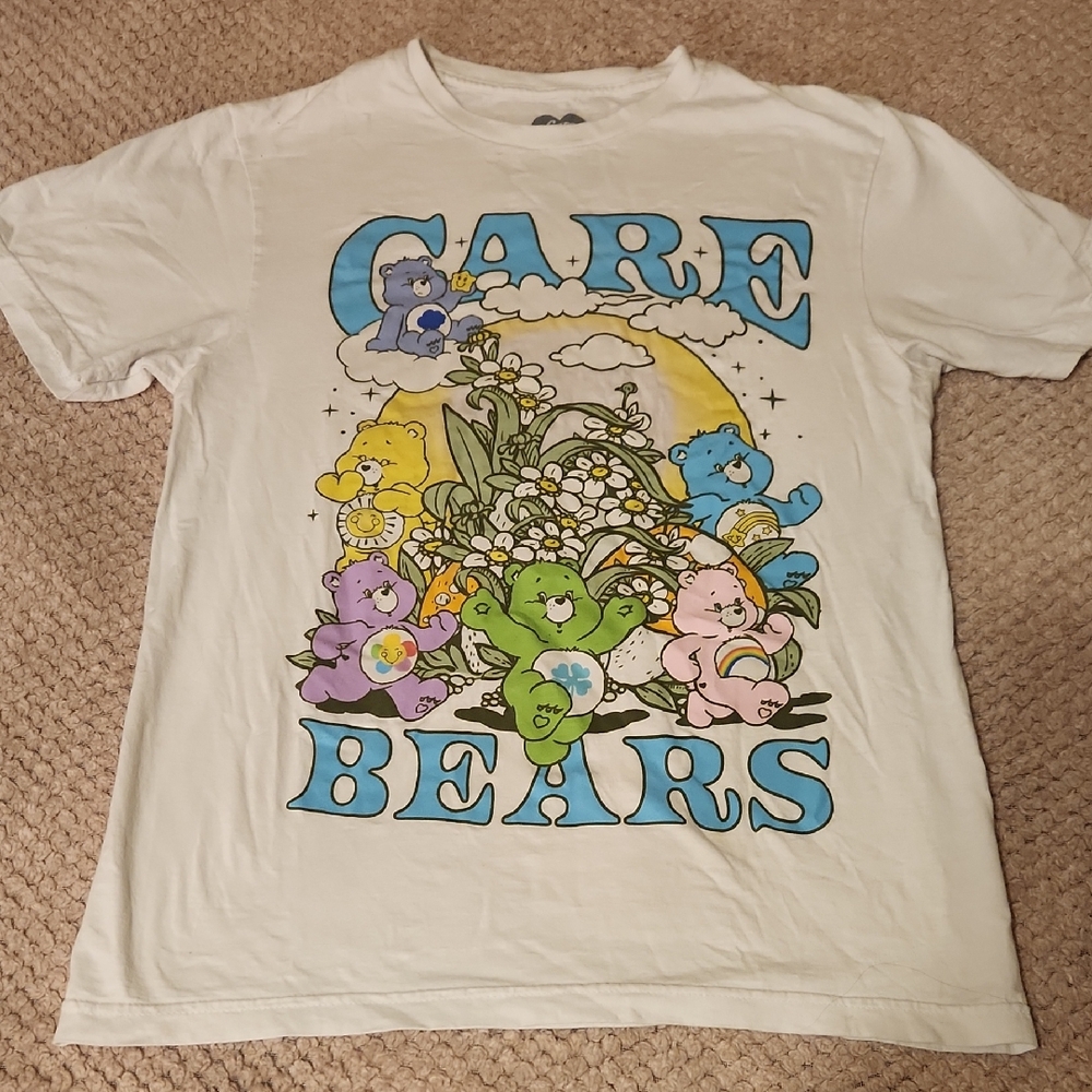 Care Bears White and Blue Short Sleeve Tee